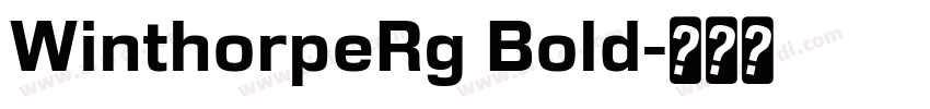WinthorpeRg Bold字体转换